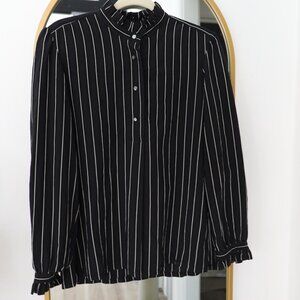 A.P.C.  St Germain Striped Blouse | Navy blue